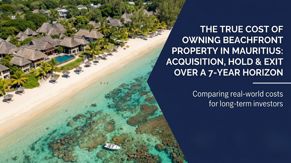 The True Cost of Owning Beachfront Property in Mauritius: Acquisition, Hold and Exit Over a 7-Year Horizon